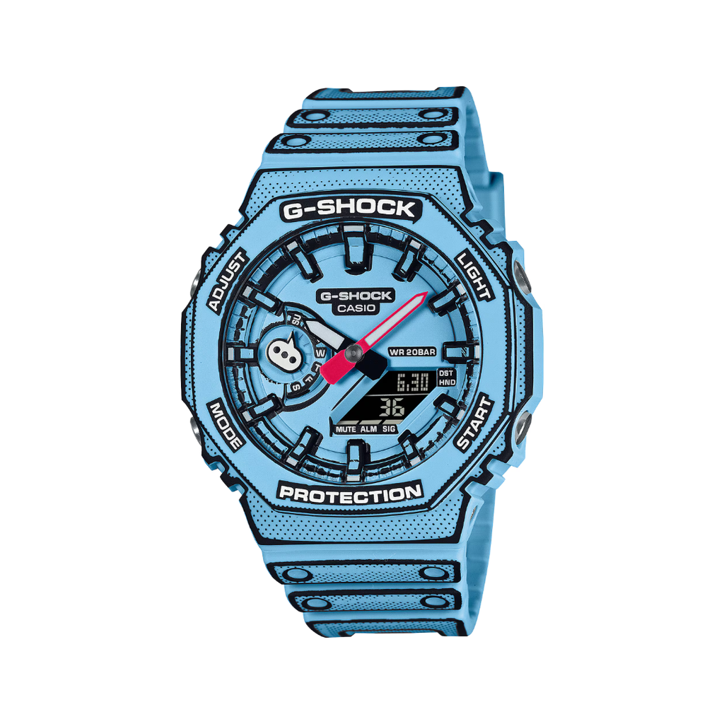 Casio G-SHOCK GA-2100MNG-2A "Manga Edition" – Sky Blue | Limited Japanese Edition