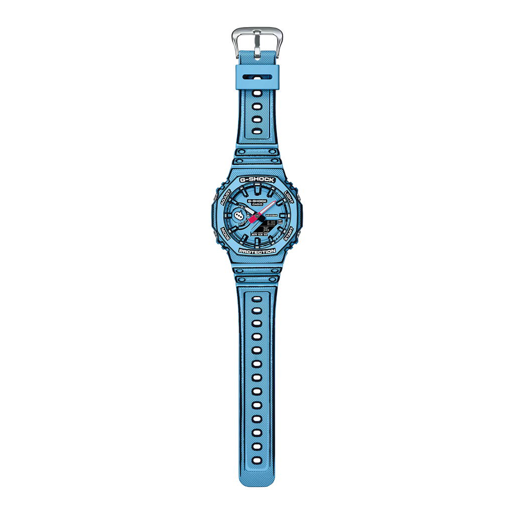 Casio G-SHOCK GA-2100MNG-2A "Manga Edition" – Sky Blue | Limited Japanese Edition