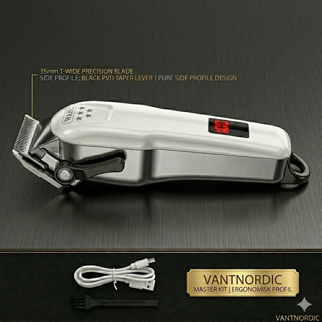 Wahl Digital Precision White Edition – Professionell Hårtrimmer | VANTNORDIC
