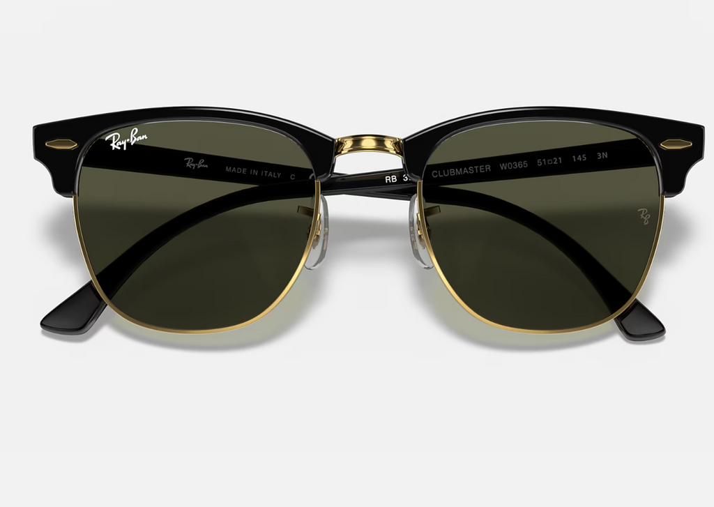 Ray-Ban Clubmaster Classic - Black/Gold