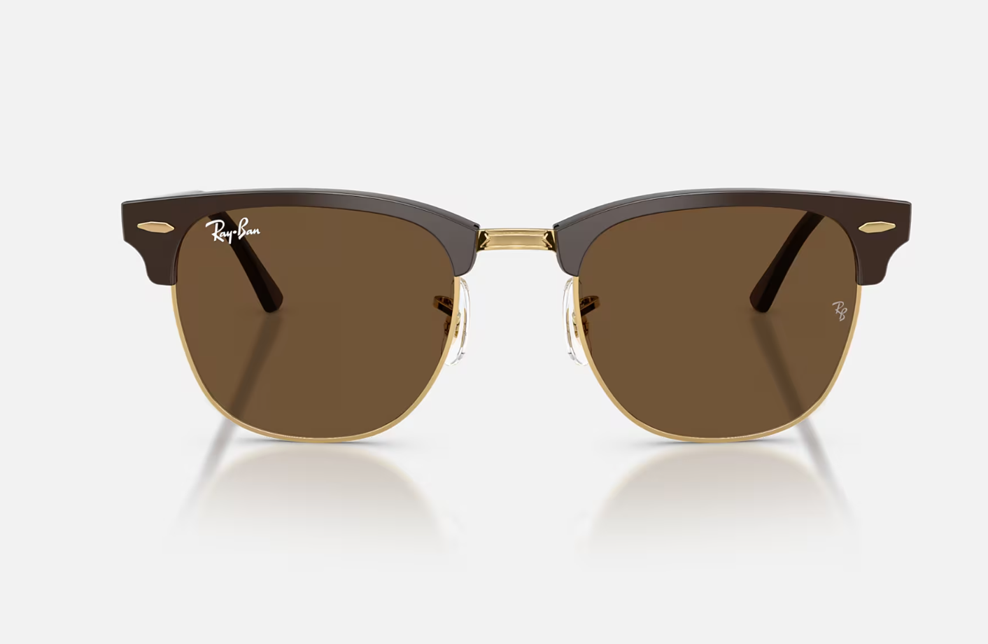 Ray-Ban CLUBMASTER - Gloss Brown/Gold