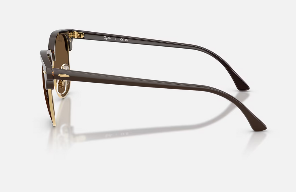 Ray-Ban CLUBMASTER - Gloss Brown/Gold