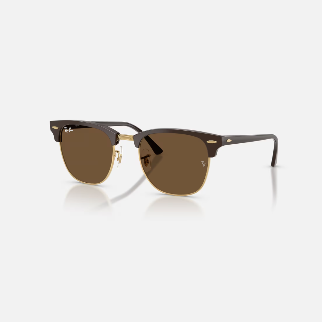 Ray-Ban CLUBMASTER - Gloss Brown/Gold