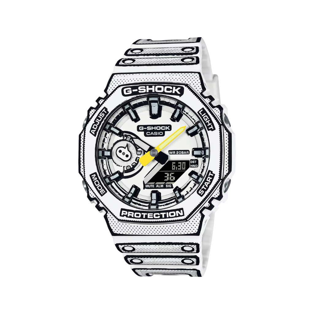 Casio G-SHOCK GA-2100MNG-7A "Manga Edition" – Classic White | Limited Japanese Edition