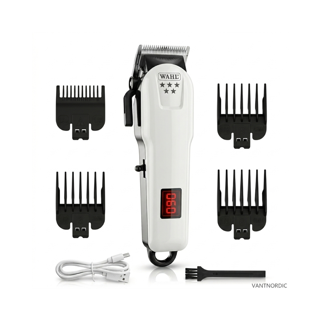 Wahl Digital Precision White Edition – Professional Hair Trimmer | VANTNORDIC